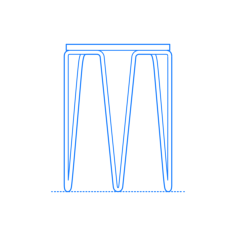 Furniture Side Tables End Tables Florence Knoll Hairpin Stackable Table Stencil Svg Design File, Free Vectors File